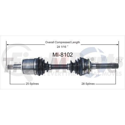 Surtrak Axle MI-8102 SURTRAK AXLE MI-8102 Axle