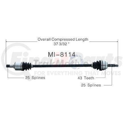 Surtrak Axle MI-8114 SURTRAK AXLE MI-8114 Axle