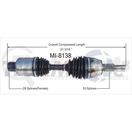 Surtrak Axle MI-8138 SURTRAK AXLE MI-8138 Axle