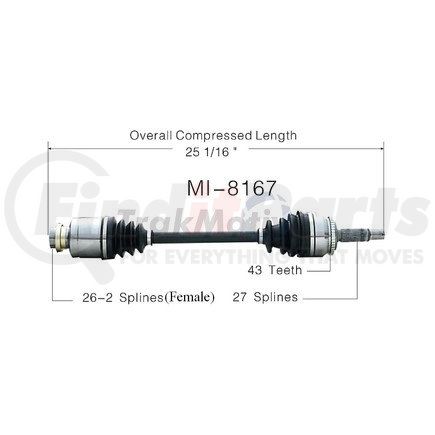 Surtrak Axle MI-8167 