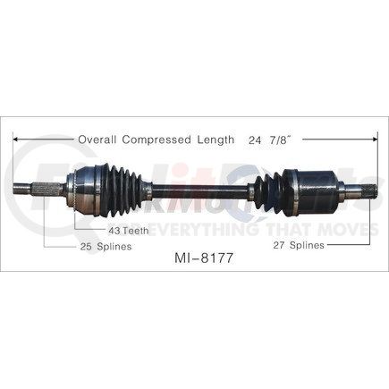 Surtrak Axle MI-8177 