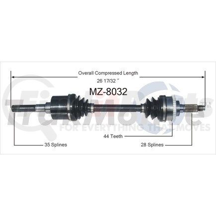 Surtrak Axle MZ-8032 SURTRAK AXLE MZ-8032 Axle