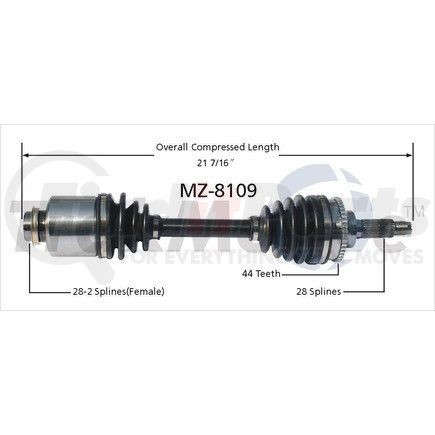 Surtrak Axle MZ-8109 SURTRAK AXLE MZ-8109 Axle