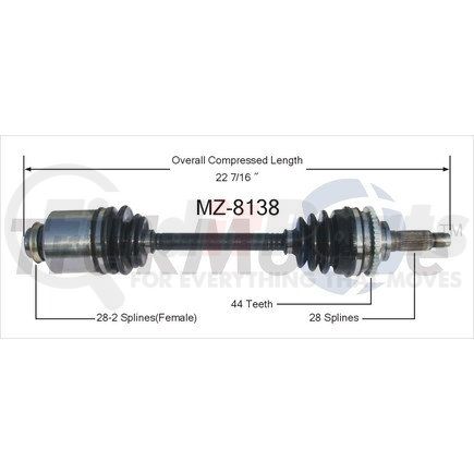 Surtrak Axle MZ-8138 SURTRAK AXLE MZ-8138 Axle