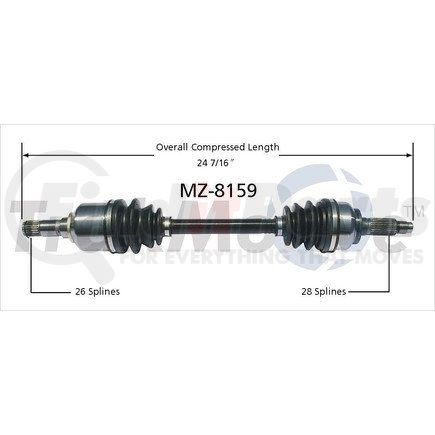 Surtrak Axle MZ-8159 