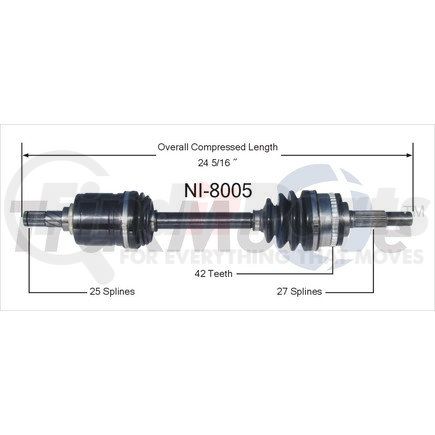 Surtrak Axle NI-8005 SURTRAK AXLE NI-8005 Axle