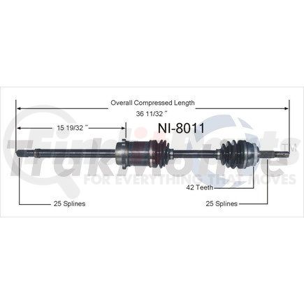 Surtrak Axle NI-8011 