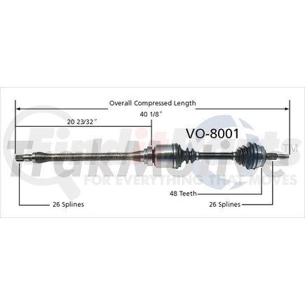 Surtrak Axle VO-8001 