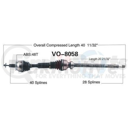 Surtrak Axle VO-8058 