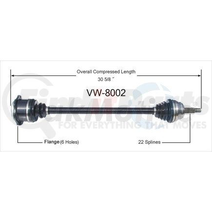 Surtrak Axle VW-8002 