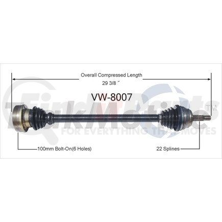 Surtrak Axle VW-8007 