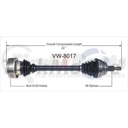 Surtrak Axle VW-8017 SURTRAK AXLE VW-8017 Axle