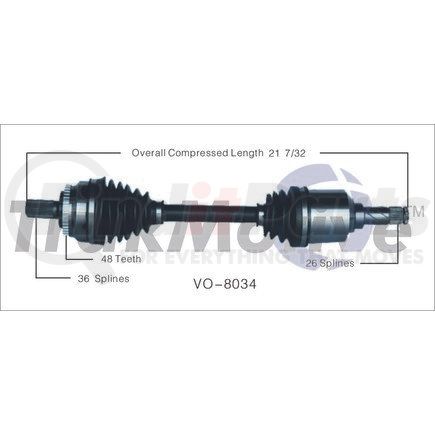 Surtrak Axle VO-8034 SURTRAK AXLE VO-8034 Axle