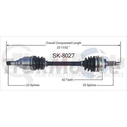 Surtrak Axle SK-8027 SURTRAK AXLE SK-8027 Axle