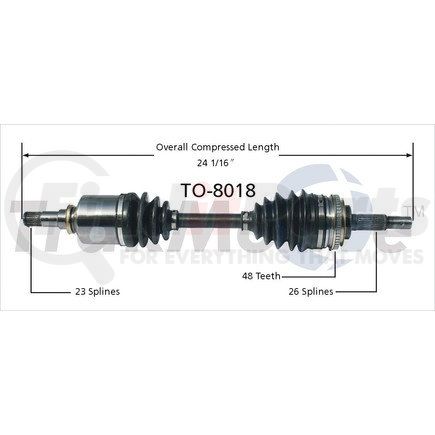 Surtrak Axle TO-8018 SURTRAK AXLE TO-8018 Axle