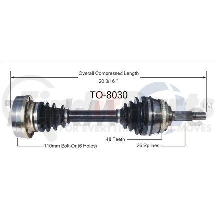 Surtrak Axle TO-8030 SURTRAK AXLE TO-8030 Axle