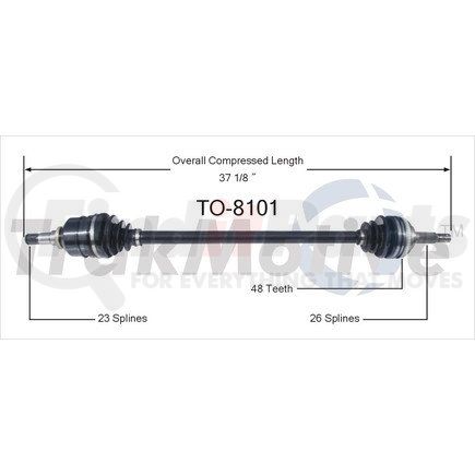 Surtrak Axle TO-8101 