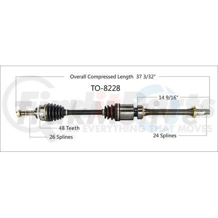 Surtrak Axle TO-8228 SURTRAK AXLE TO-8228 Axle