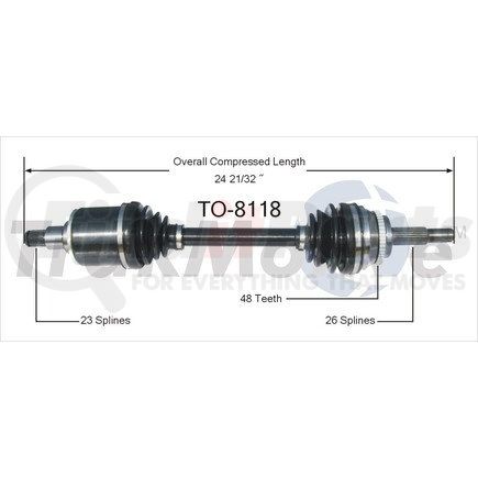 Surtrak Axle TO-8118 