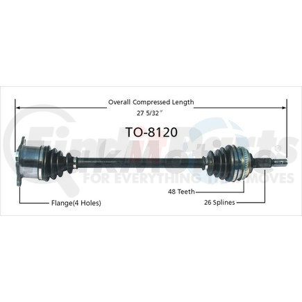 Surtrak Axle TO-8120 SURTRAK AXLE TO-8120 Axle