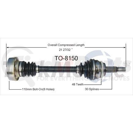 Surtrak Axle TO-8150 SURTRAK AXLE TO-8150 Axle