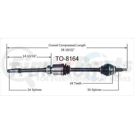 Surtrak Axle TO-8164 SURTRAK AXLE TO-8164 Axle