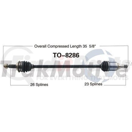 Surtrak Axle TO-8286 SURTRAK AXLE TO-8286 Axle