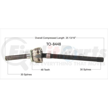 Surtrak Axle TO-8448 