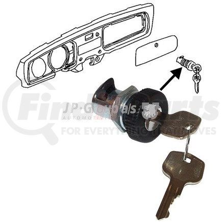 Jopex 8189801300 Glove Box Lock for VOLKSWAGEN AIR