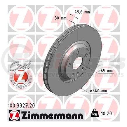 Zimmermann 100332720 Disc Brake Rotor