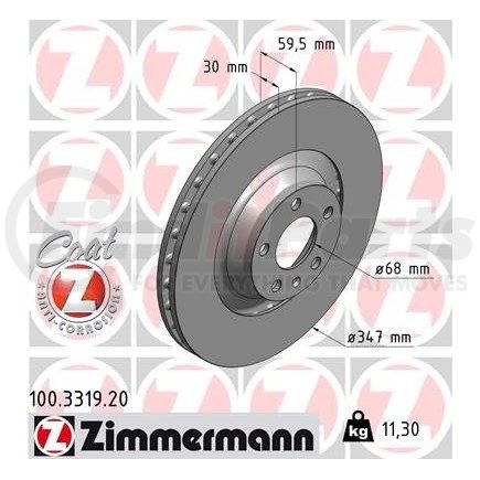 Zimmermann 100331920 Disc Brake Rotor