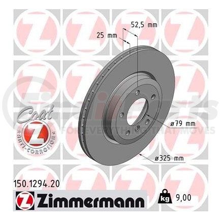 Zimmermann 150129420 Disc Brake Rotor