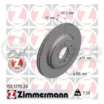 Zimmermann 150129520 Disc Brake Rotor