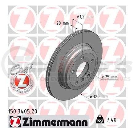 Zimmermann 150340520 Disc Brake Rotor