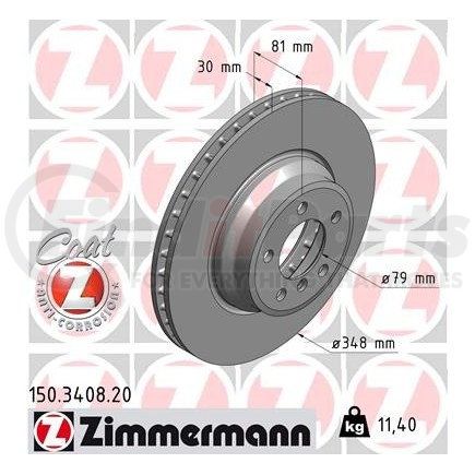 Zimmermann 150340820 Disc Brake Rotor