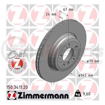 Zimmermann 150341120 Disc Brake Rotor