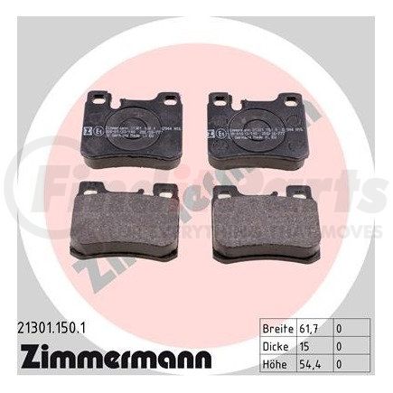 Zimmermann 213011501 Disc Brake Pad