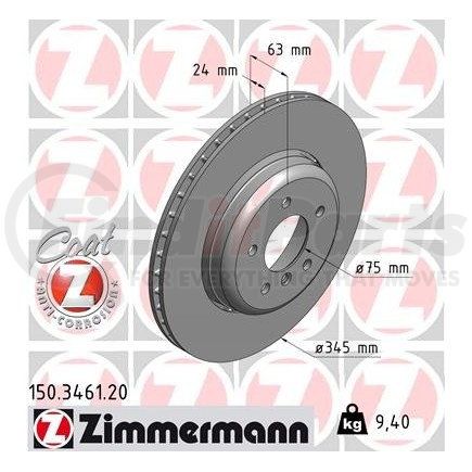 Zimmermann 150346120 Disc Brake Rotor