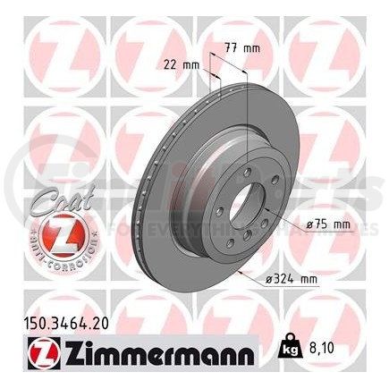 Zimmermann 150346420 Disc Brake Rotor