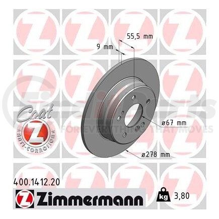 Zimmermann 400.1412.20 Disc Brake Rotor