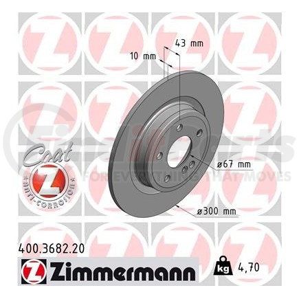 Zimmermann 400 3682 20 Disc Brake Rotor for MERCEDES BENZ