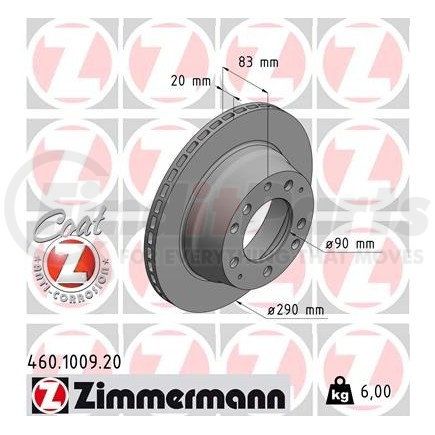 Zimmermann 460100920 Disc Brake Rotor