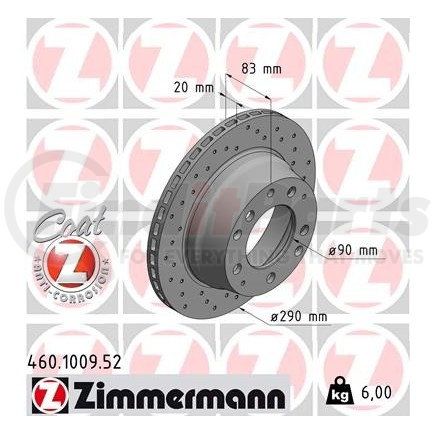 Zimmermann 460100952 Disc Brake Rotor