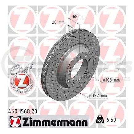 Zimmermann 460156820 Disc Brake Rotor