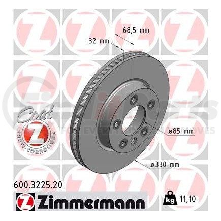 Zimmermann 600322520 Disc Brake Rotor