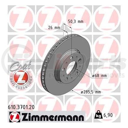 Zimmermann 610370120 Disc Brake Rotor