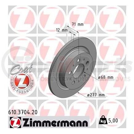 Zimmermann 610370420 Disc Brake Rotor