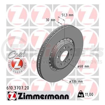 Zimmermann 610370720 Disc Brake Rotor