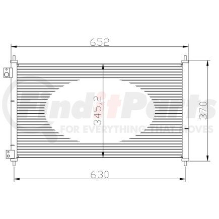 HELLA USA 351307511 Condenser