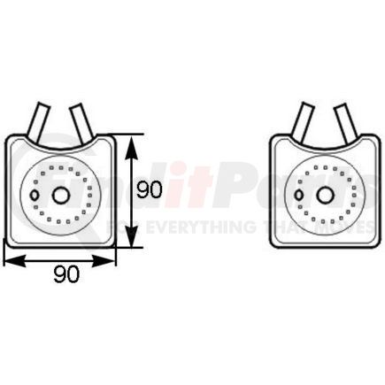 HELLA USA 376778031 COOLER OIL AUDI/VW 9